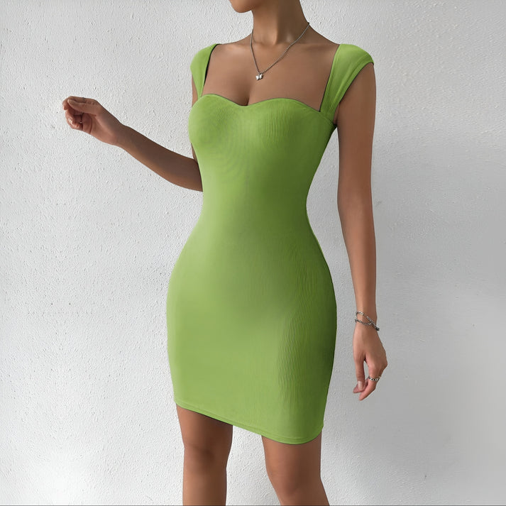 Model wearing Mirabella Maxi Dress – sleek high-stretch sheath dress for glamorous events by Vespera The Label.