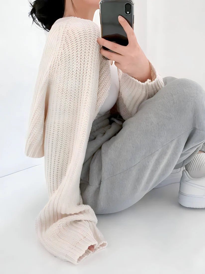 Model wearing Czarina Jacket Top – cropped layering stretch jacket top in mercerized cotton by Vespera The Label.