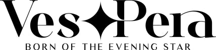 Ves Pera logo with text 'Born of the Evening Star' on a black background